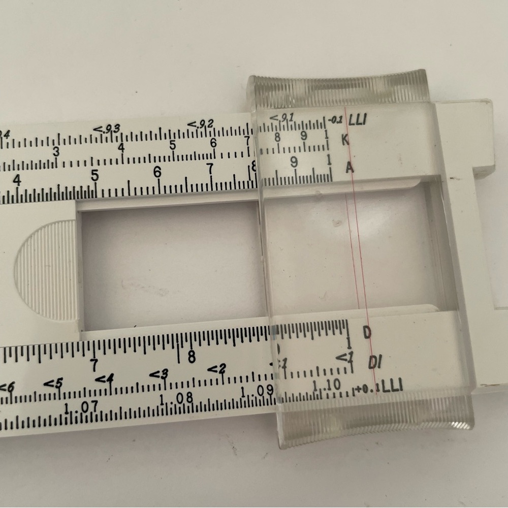 Pickett Microline 140 White Slide Ruler - Picture 5 of 12